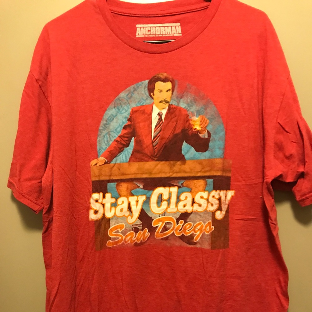 Anchorman Stay Classy San Diego Shirt Men’s XL